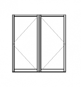210 Narrow Stile Insulated Pair Doors 